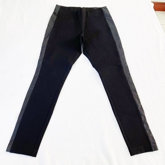 J. Crew Pixie Pant Skinny Fit Contrast Leather Band SZ8R - Picture 2 of 7